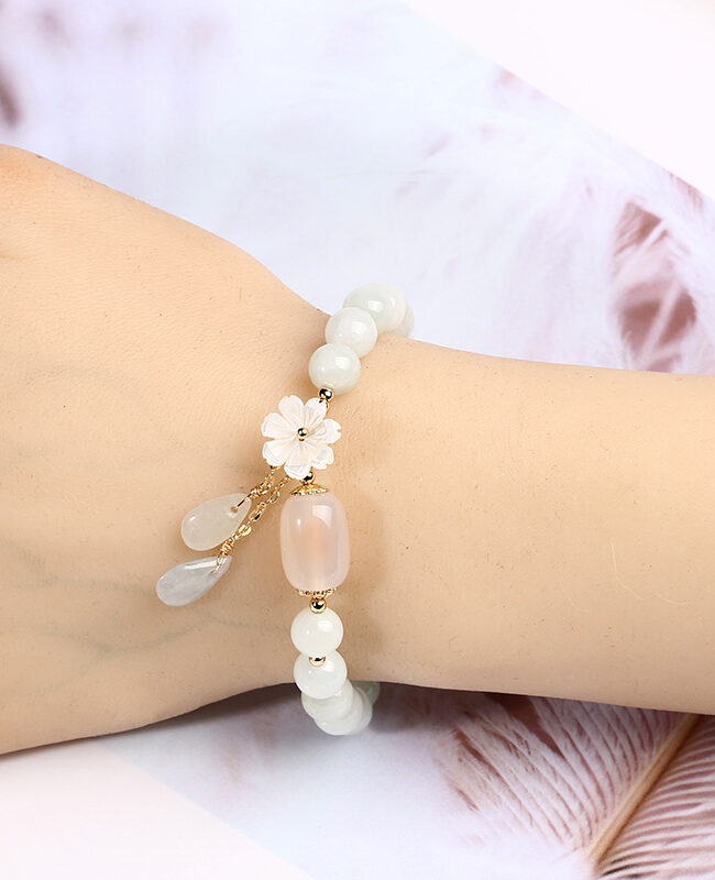 The Prudence Natural Jade Bracelet 14k Package Gold Detail – La Rose Couture Jewellery & Accessories
