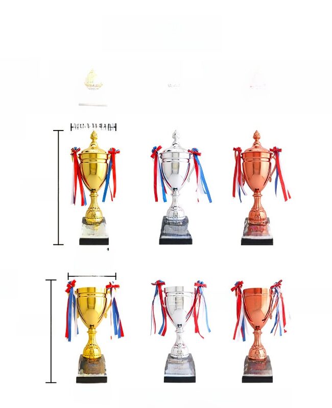 The Roxane Custom Metal Sports Trophy Cup Detail – La Rose Couture Dresses & Gowns