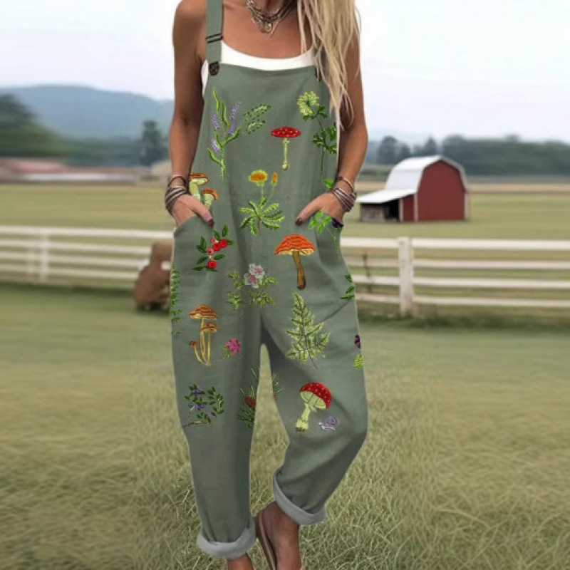 Summer Digital Printing Button Suspenders Casual Pants Suspenders - Image 2