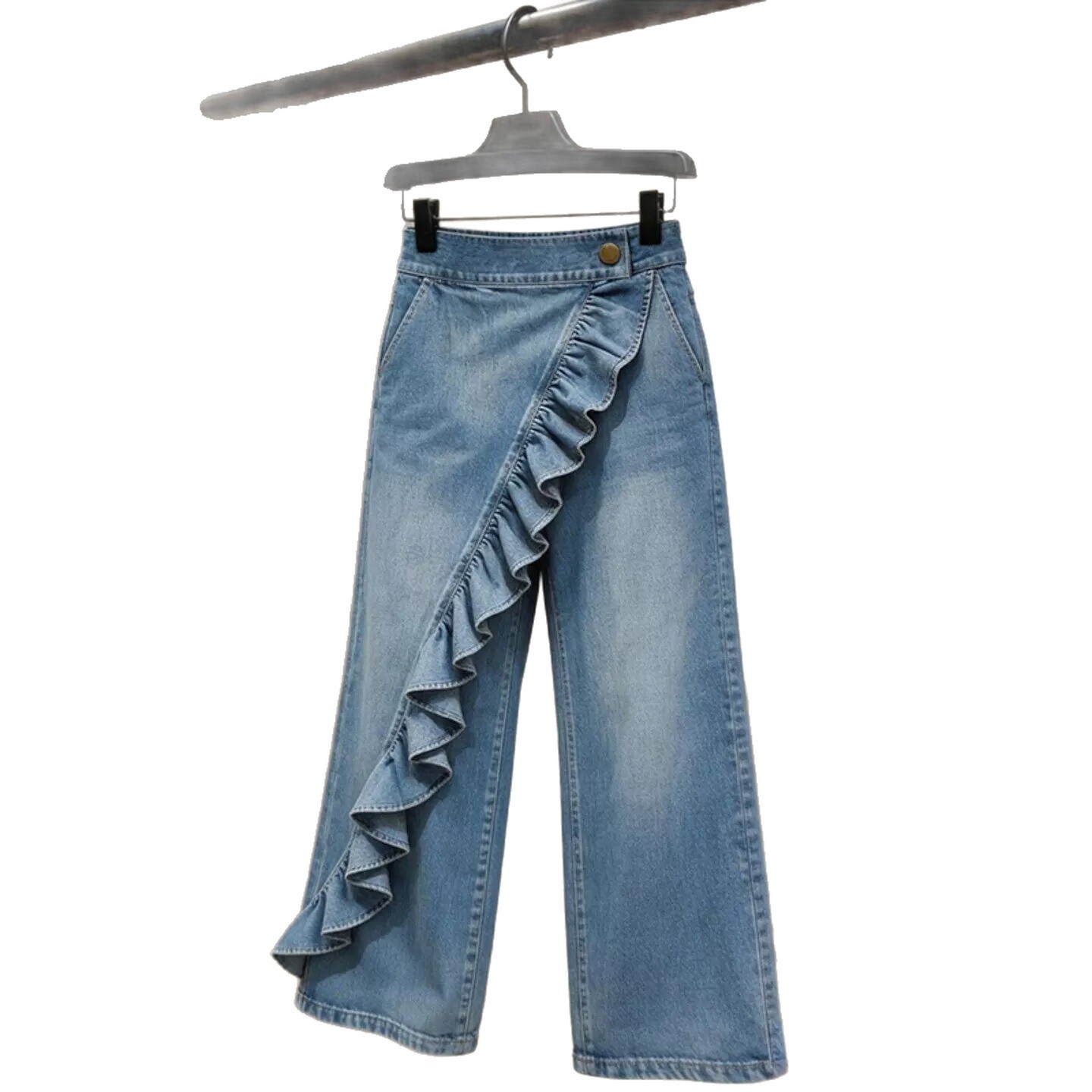 Vintage High Waist Straight Leg Jeans - Image 4