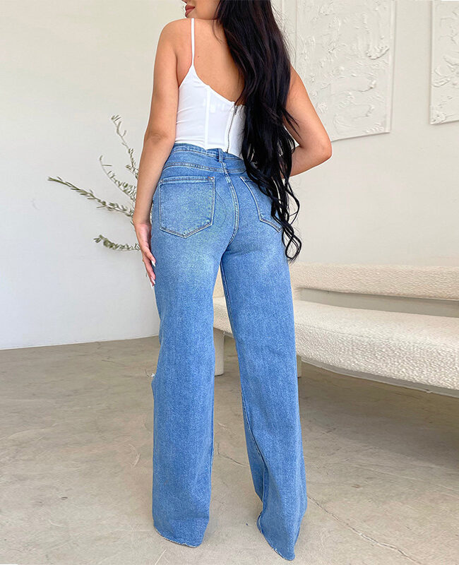 The Yolande European Style Comfortable Wide Leg Pants Detail – La Rose Couture Trousers & Skirts