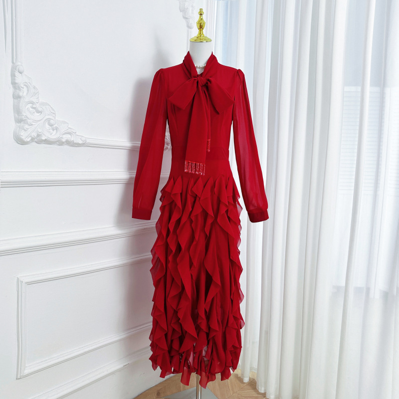 Fringed Elegant Fishtail Skirt - Image 2