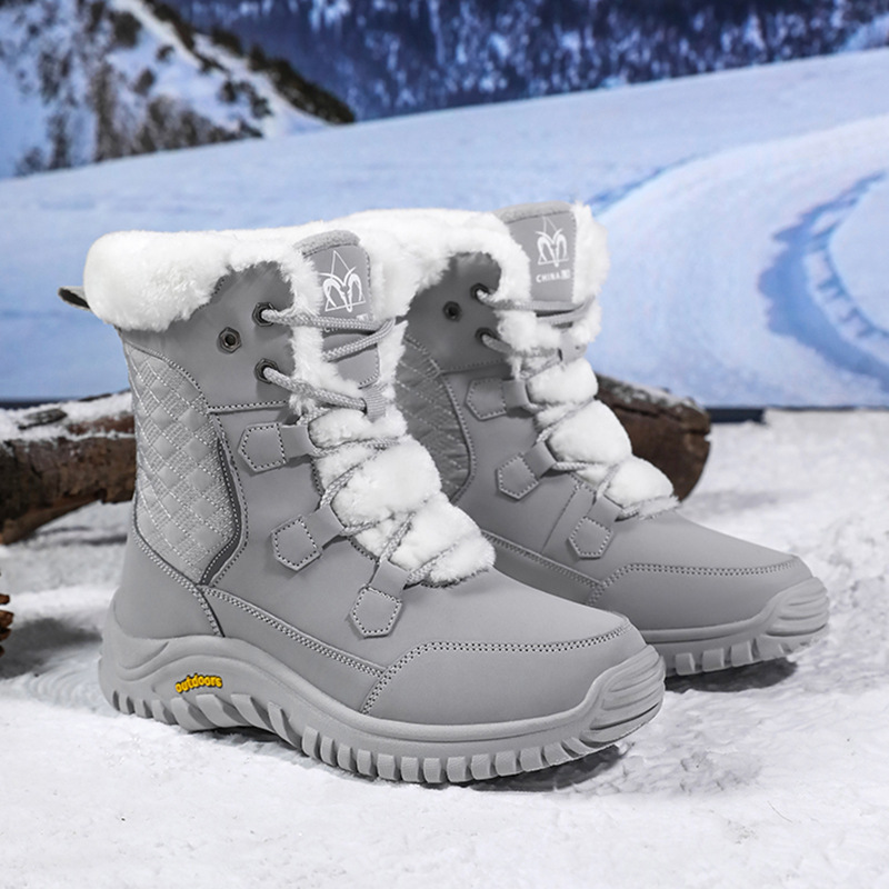 Womens Waterproof Snow Boots Winter Warm Plush Lined - Image 3