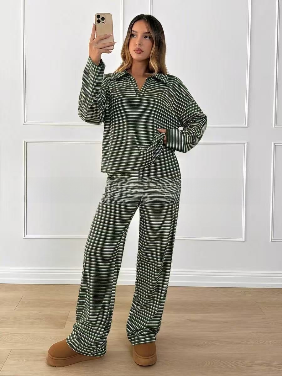 Striped Wide-Leg Pants - Image 2