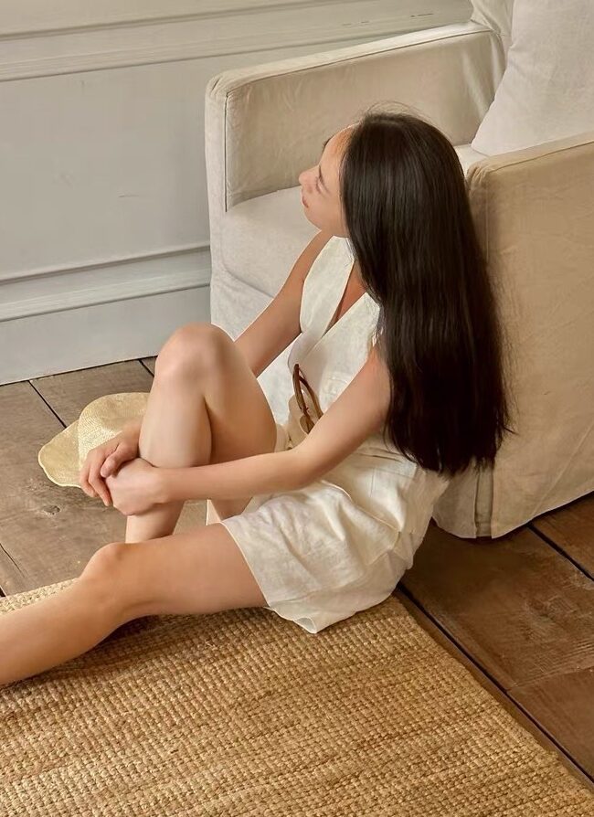 The Anais Tank Top Shorts Detail – La Rose Couture Trousers & Skirts