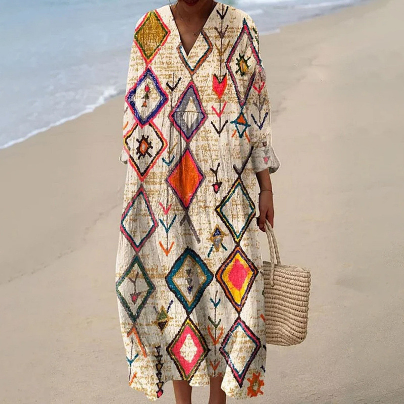 Long-sleeved casual loose-fitting dress - Image 4