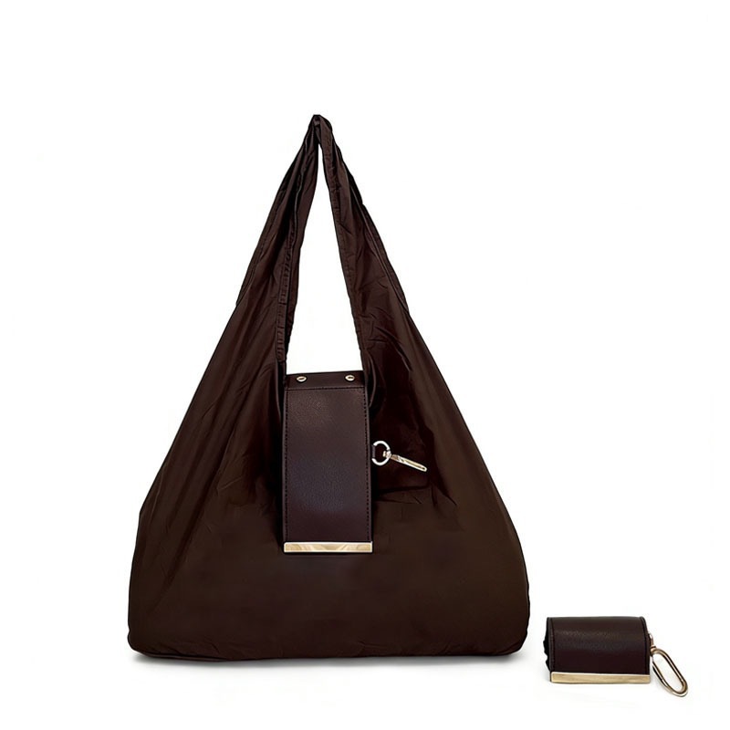 Portable Nylon Shopping Bag with Shoulder Strap - Image 3