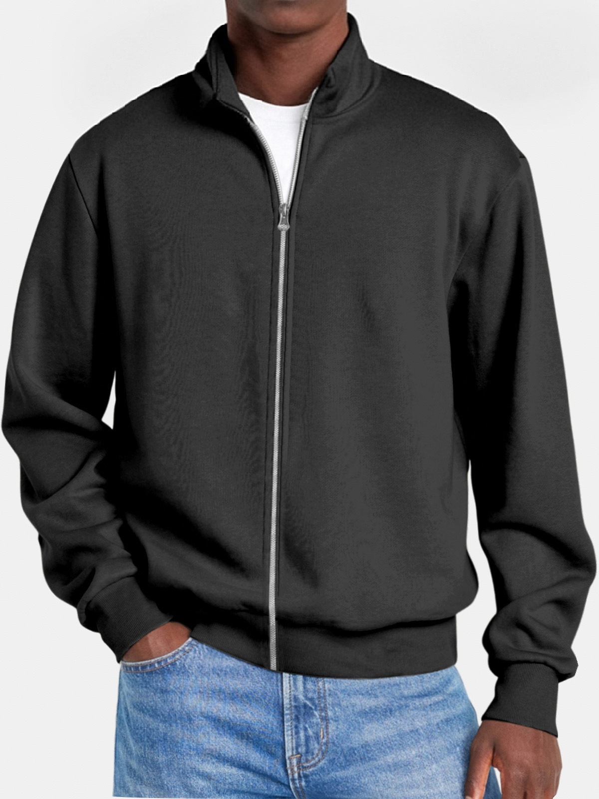 Stand-up collar sweatshirt - Image 3