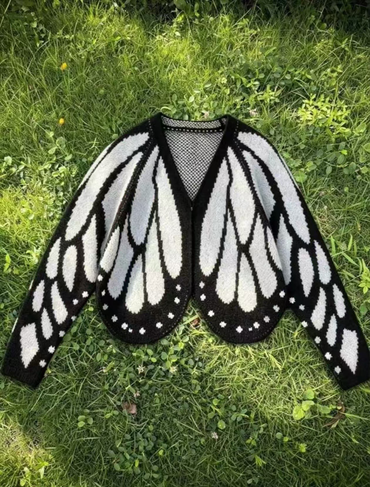 Butterfly Cape Cape Cardigan Halloween Knit Sweater Coat - Image 4