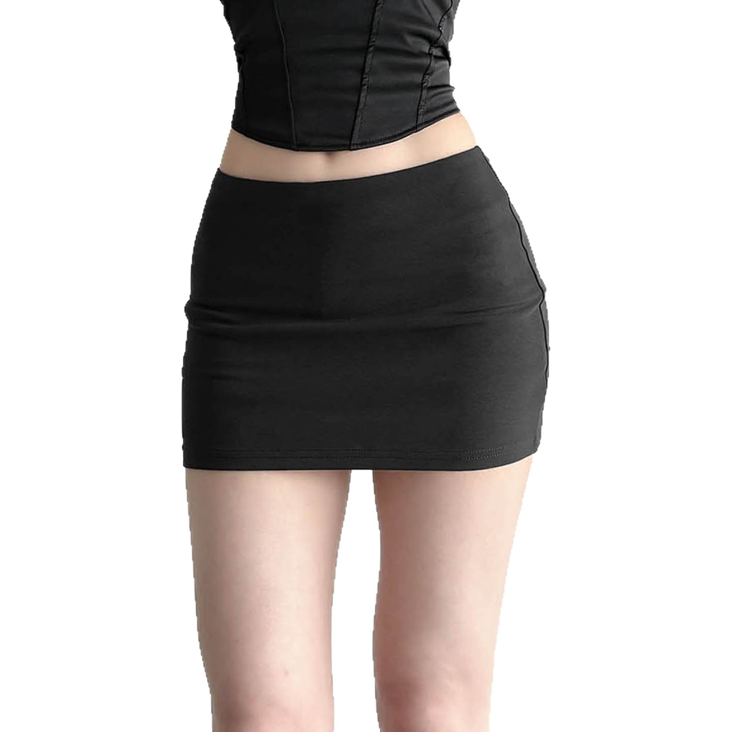 Solid color wrap hip skirt temperament - Image 4