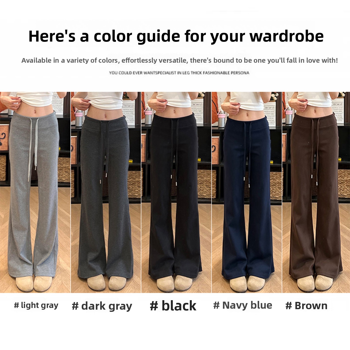 Womens Cotton Flared Pants - Image 2