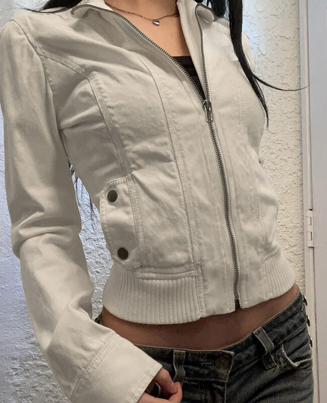 The Odette Workwear Zip Up Jacket – La Rose Couture Coats & Jackets