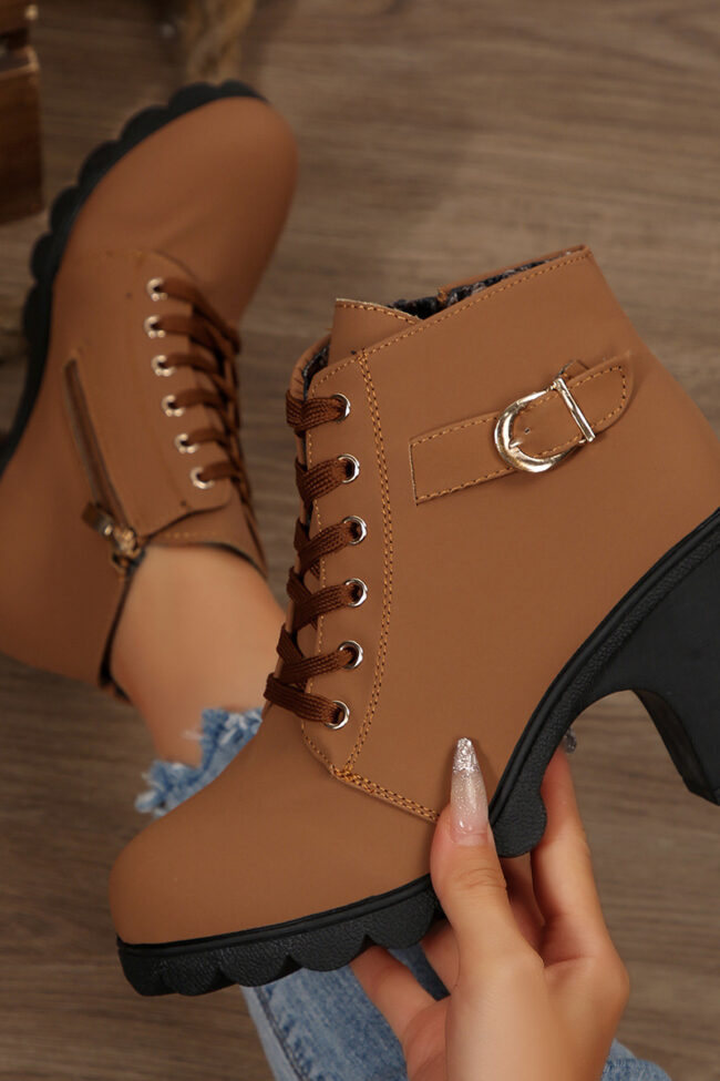 The Carine Ankle Boots Detail – La Rose Couture Shoes & Footwear