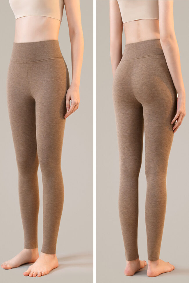 The Veronique Thermal Leggings Detail – La Rose Couture Trousers & Skirts