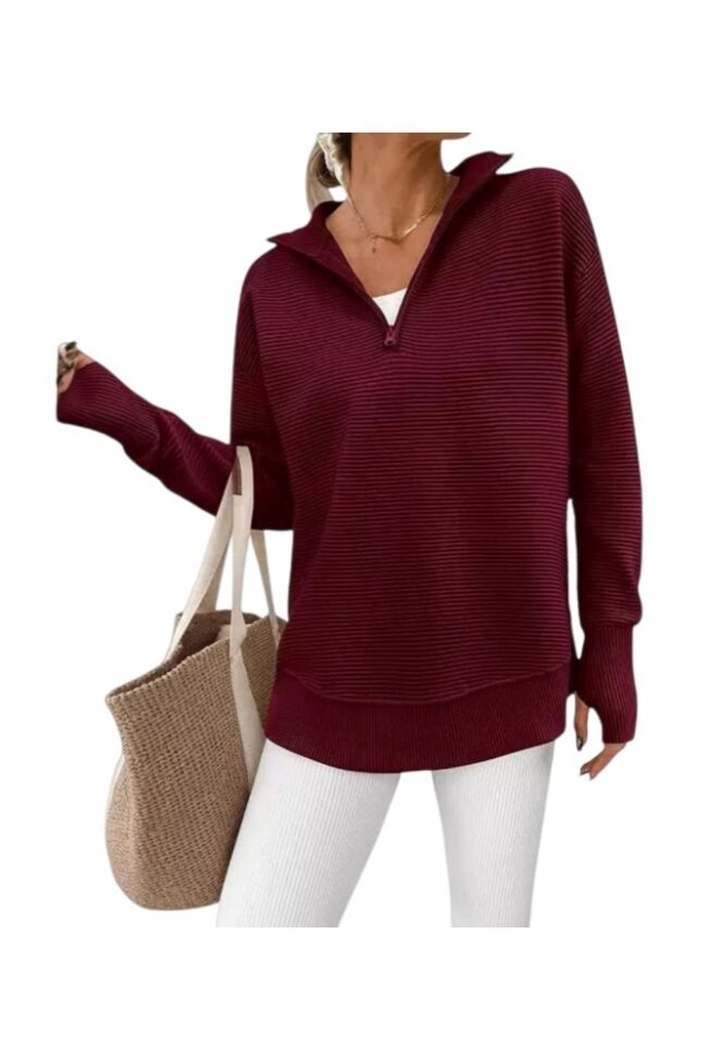 The Ines Casual Knit Sweater Detail – La Rose Couture Tops & Blouses