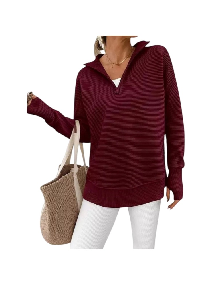 Womens Casual Knit Sweater - Image 2