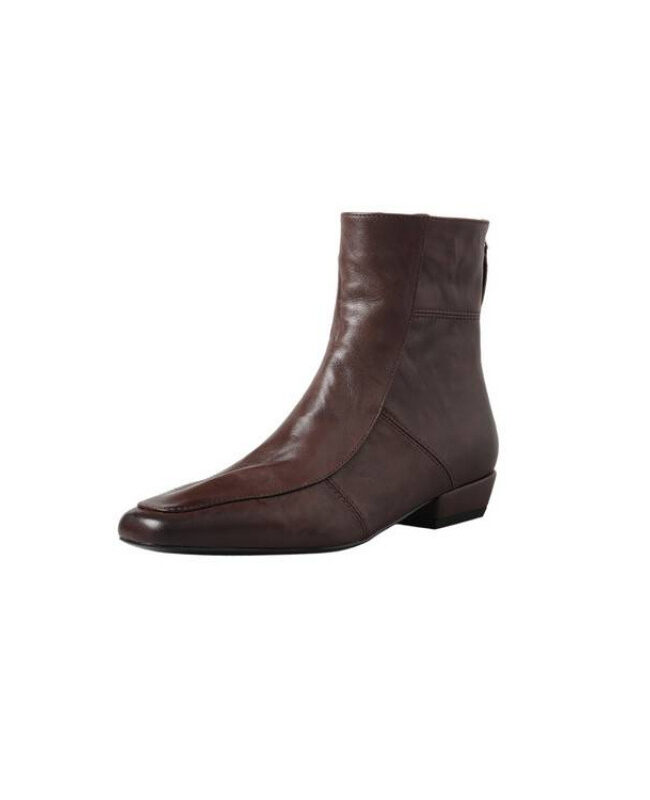 The Chloe Genuine Leather Square Toe Chelsea Boots Detail – La Rose Couture Shoes & Footwear