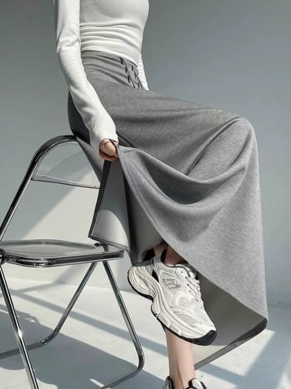 Womens High Waist Straight Cut A-Line Skirt - Image 2