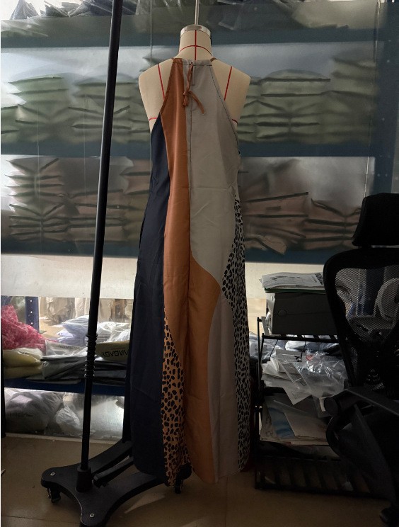 Bohemian Printed Sleeveless Slit Long Dress - Image 5