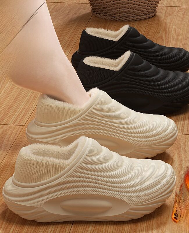 The Juliette Fleece Lined Cotton Slippers for Indoor Home – La Rose Couture Shoes & Footwear