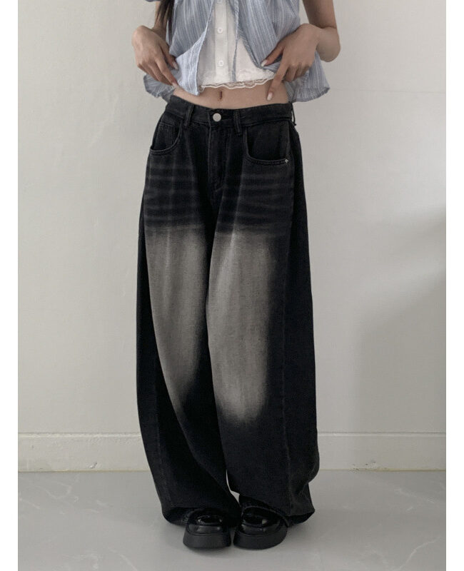 The Manon 个性牛仔裤 Silhouette Detail – La Rose Couture Trousers & Skirts