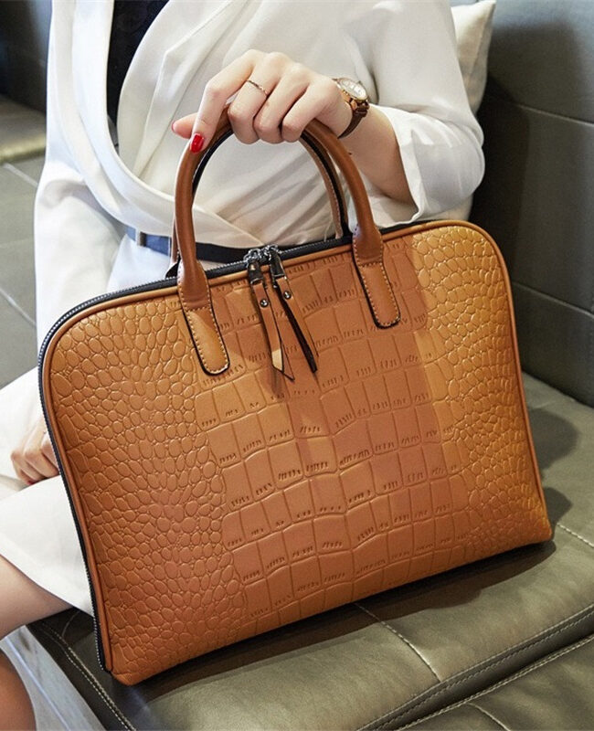 The Camille Laptop Handbag Shoulder Briefcase – La Rose Couture Handbags & Clutches