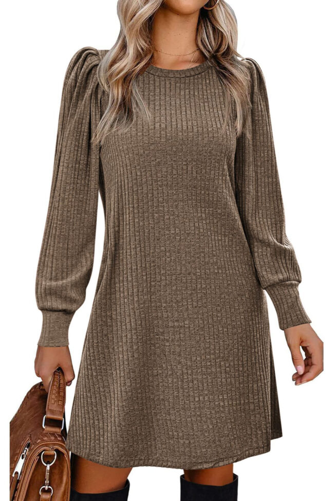 The Melanie Knitted Puff Sleeve Long Detail – La Rose Couture Dresses & Gowns