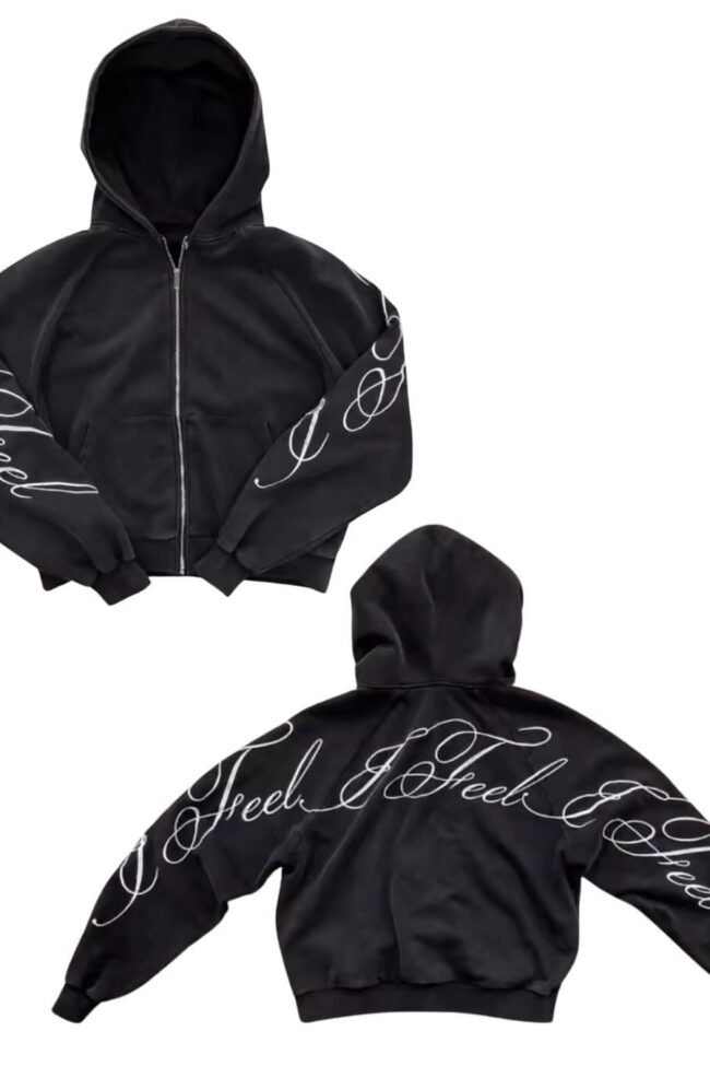 The Aurore Letter Print Hooded Sweatshirt – La Rose Couture Tops & Blouses