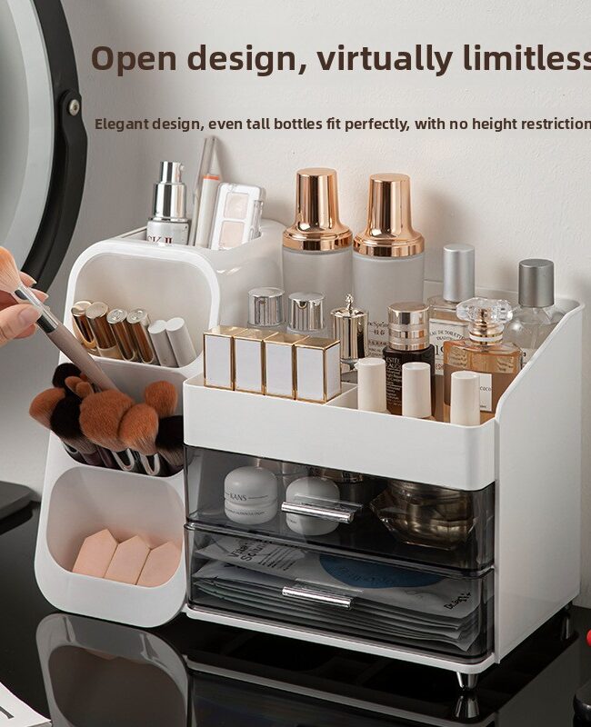 The Colette Multi Compartment Cosmetic Organizer Storage Box – La Rose Couture Handbags & Clutches