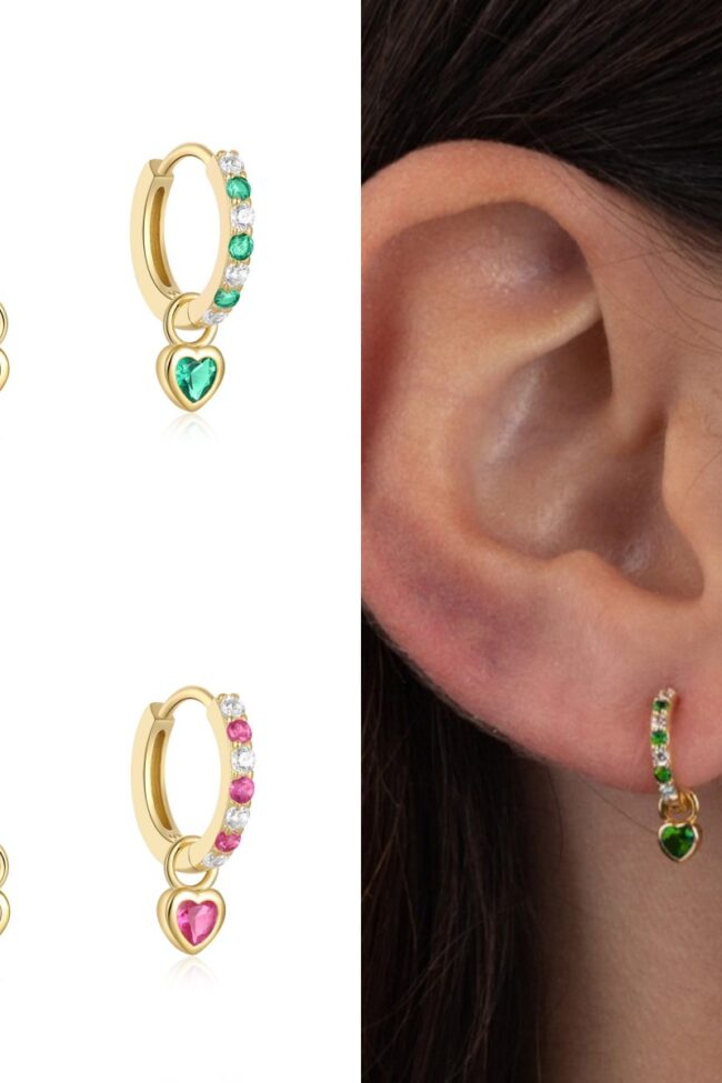 The Nathalie Heart Shaped Earrings – La Rose Couture Jewellery & Accessories