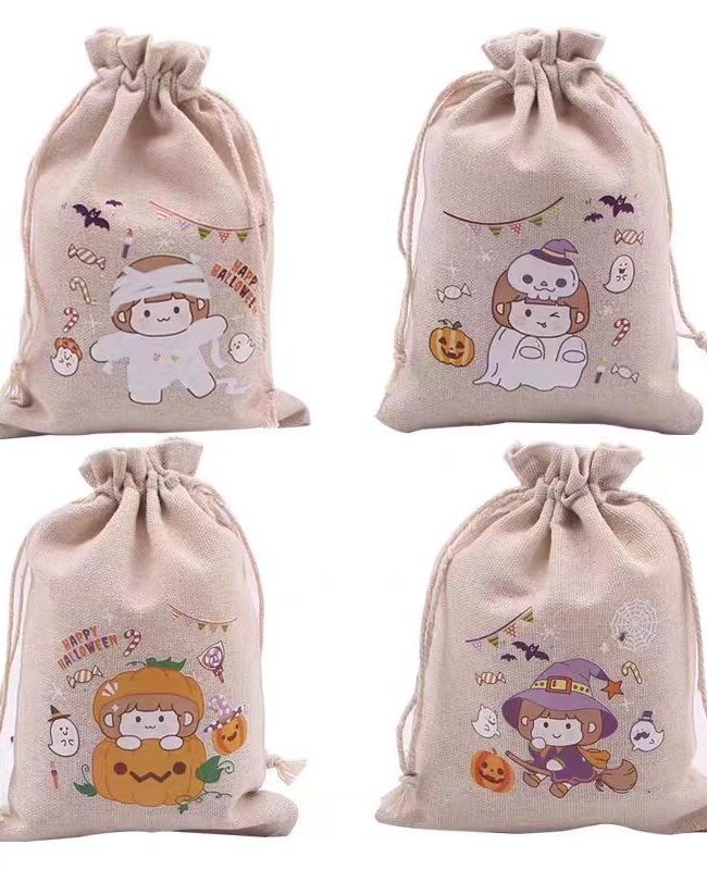 The Noemie Halloween Cotton Drawstring Gift Bag Detail – La Rose Couture Handbags & Clutches