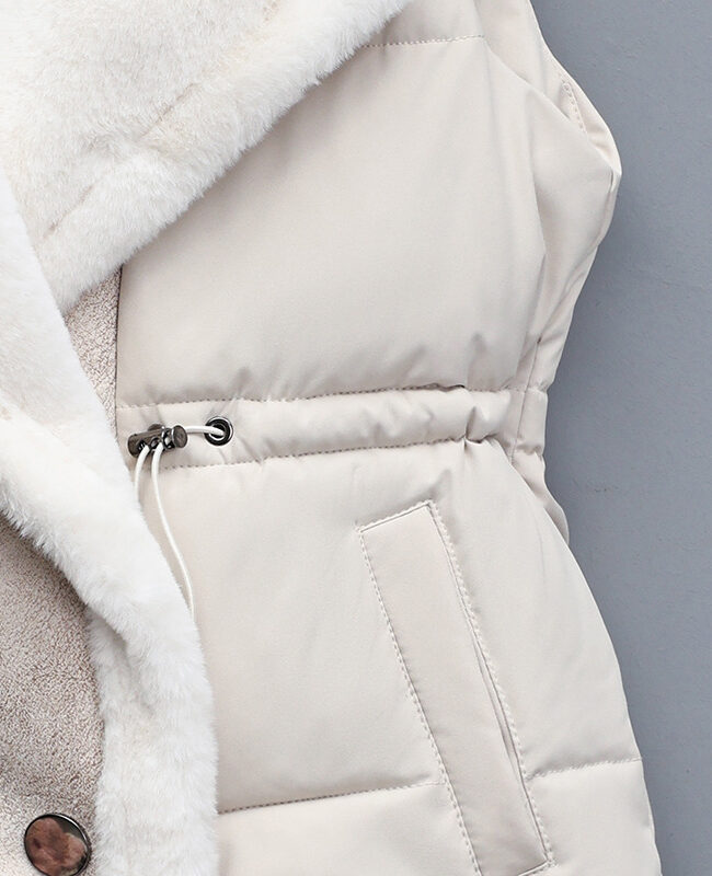 The Cyrielle Insulated Down Cotton Vest – La Rose Couture Coats & Jackets