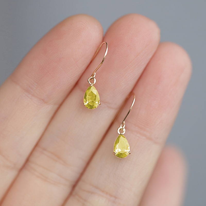 Teardrop Gemstone Earrings - Image 3