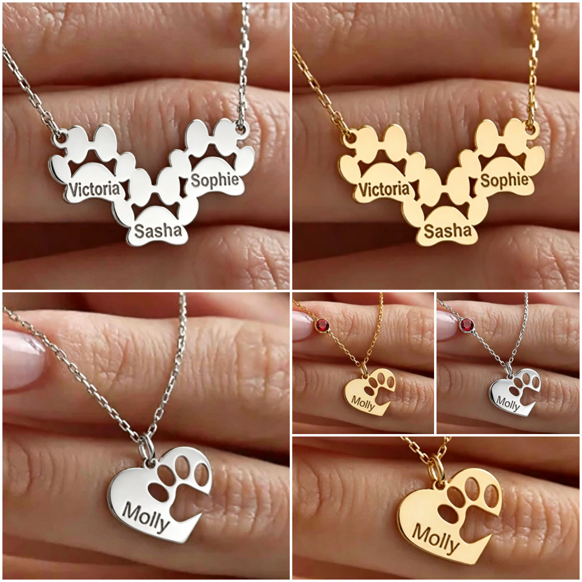 Laser Engraving Pet Memorial Clavicle Chain