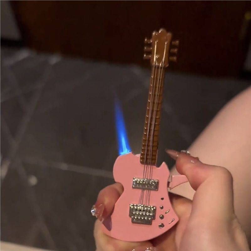 Creative Guitar Shaped Windproof Lighter - Image 2