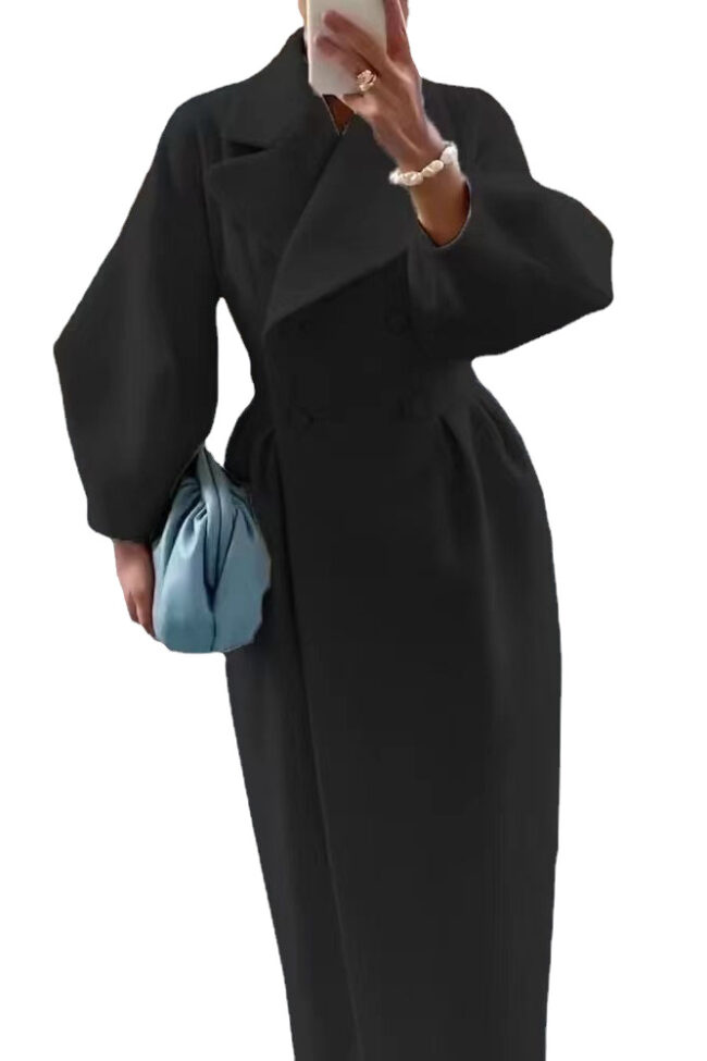 The Clothilde Retro Lantern Sleeve Tweed Coat Detail – La Rose Couture Coats & Jackets
