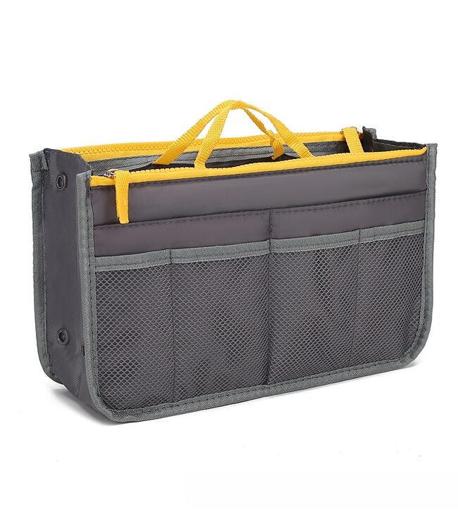 The Seraphine Double Zipper Cotton Bag with Inner Storage Compartment Detail – La Rose Couture Handbags & Clutches