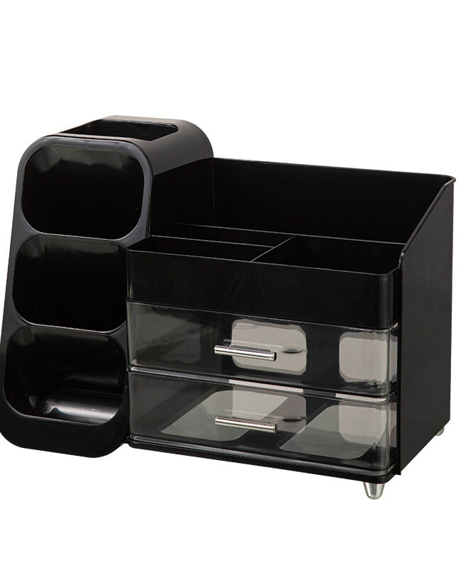The Colette Multi Compartment Cosmetic Organizer Storage Box Detail – La Rose Couture Handbags & Clutches