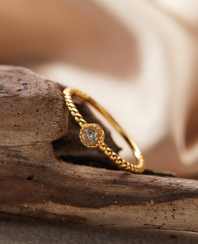 The Salome S925 Silver Adjustable Birthstone Ring Detail – La Rose Couture Jewellery & Accessories