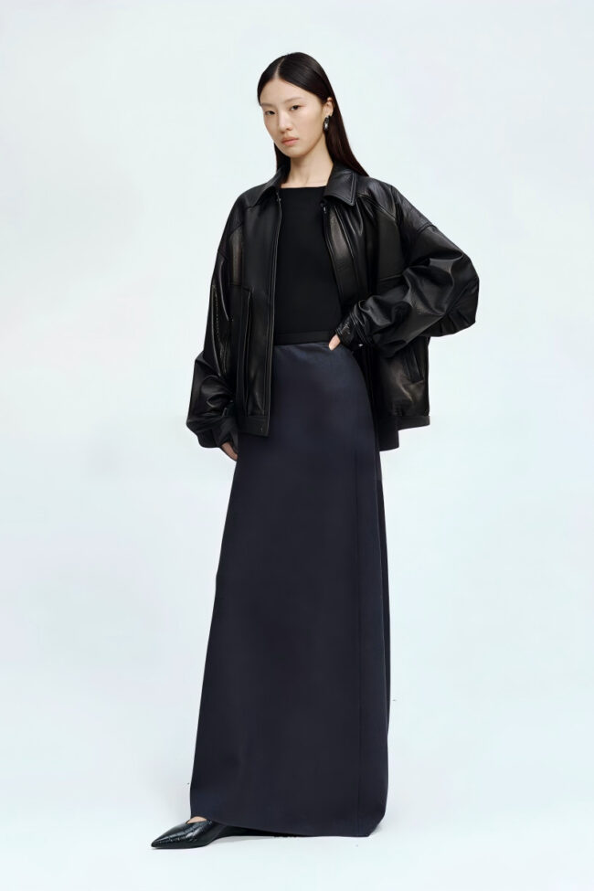 The Adrienne Mid Waist Maxi Skirt Detail – La Rose Couture Trousers & Skirts