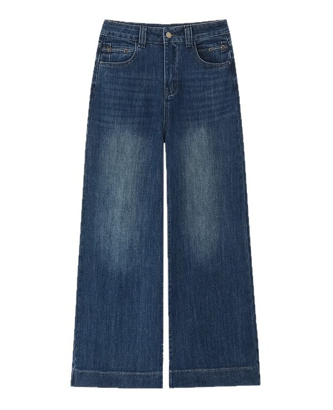 The Coralie High Waist Wide Leg Jeans Detail – La Rose Couture Trousers & Skirts