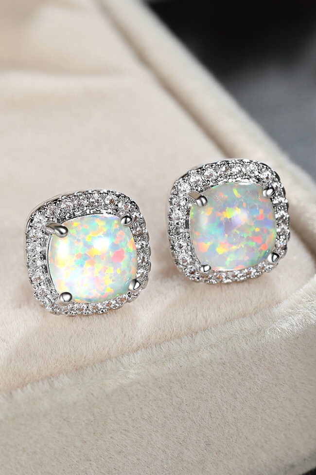 The Victoire Geometric Square Spiral Earrings Detail – La Rose Couture Jewellery & Accessories