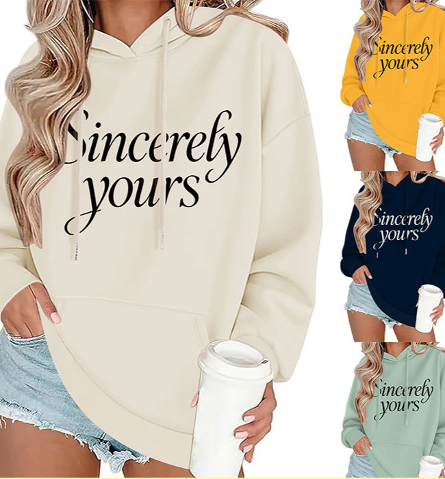 The Ariane Casual Printed Hoodie – La Rose Couture Tops & Blouses