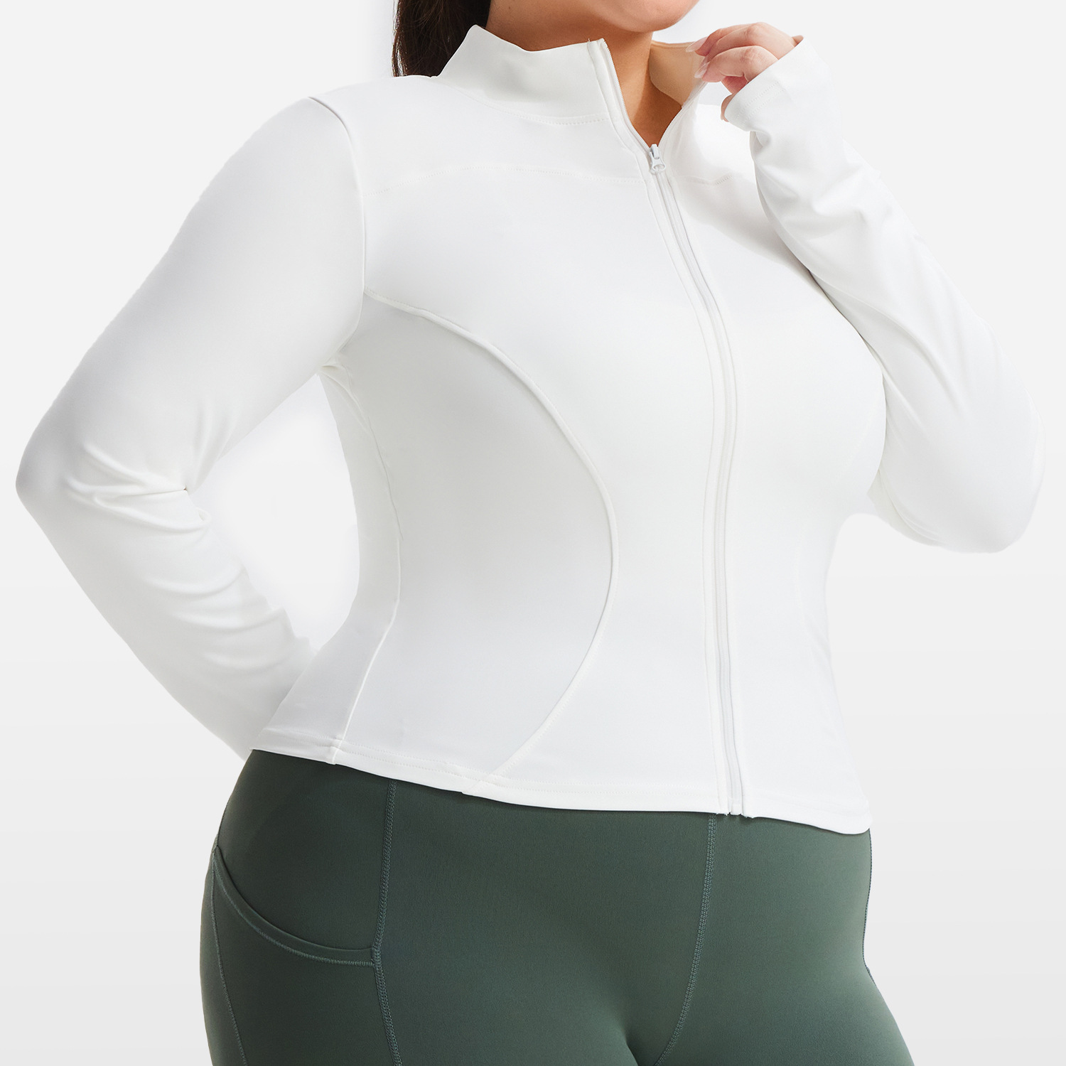 Womens High Elastic Sports Jacket - Image 2