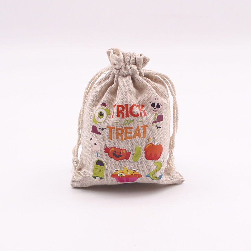 Halloween Cotton Drawstring Gift Bag - Image 5
