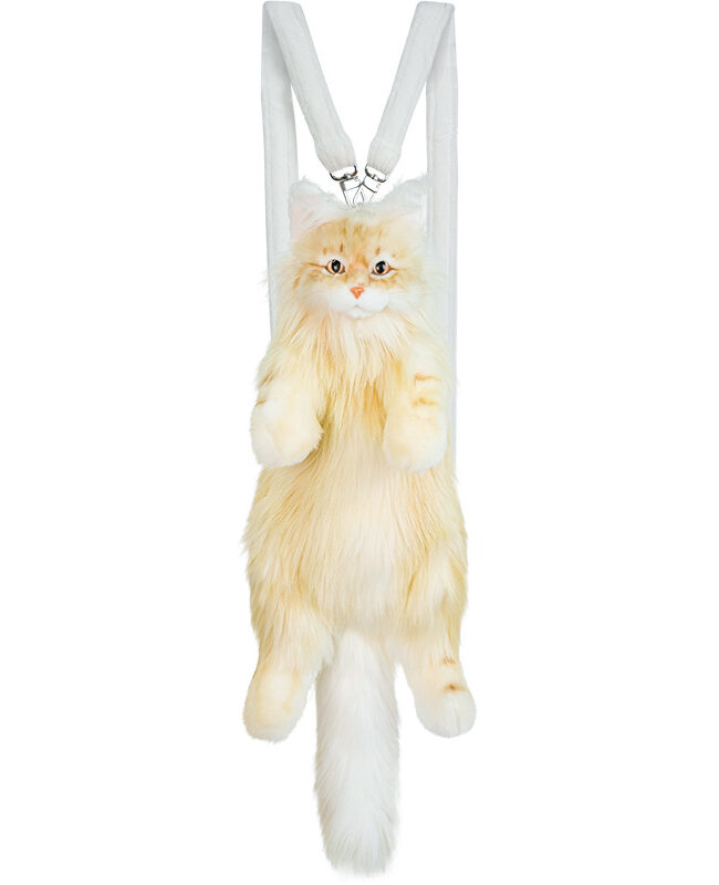 The Adele Maine Coon Cat Plush Backpack Doll Detail – La Rose Couture Handbags & Clutches