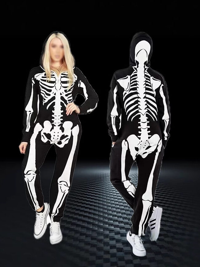 The Odette Skeleton Jumpsuit Detail – La Rose Couture Dresses & Gowns