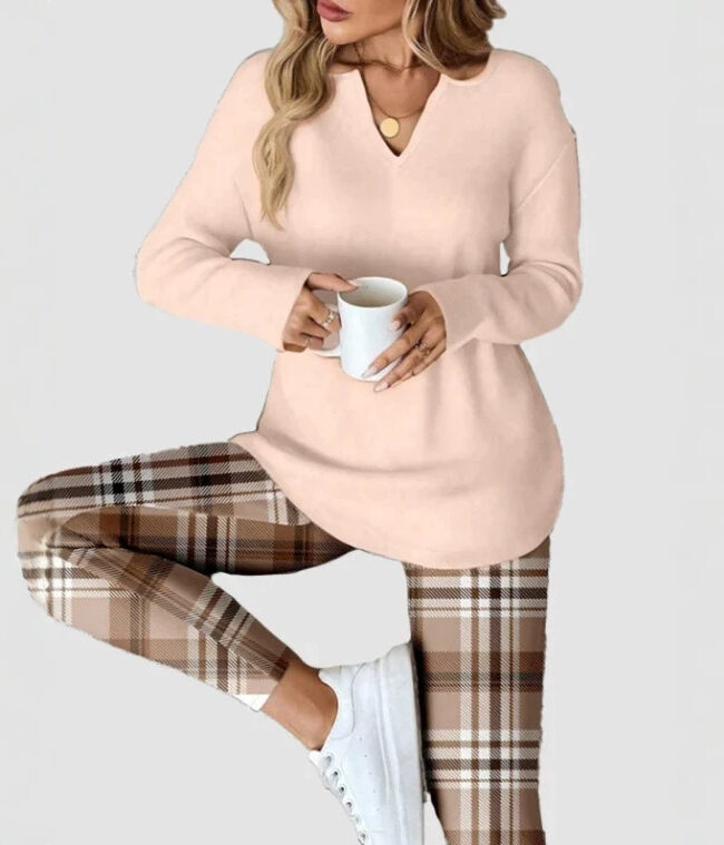 The Marine Loose Top Plaid Pants – La Rose Couture Coats & Jackets