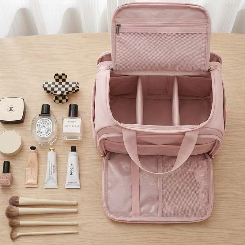 Quilted Travel Makeup Bag - Image 3