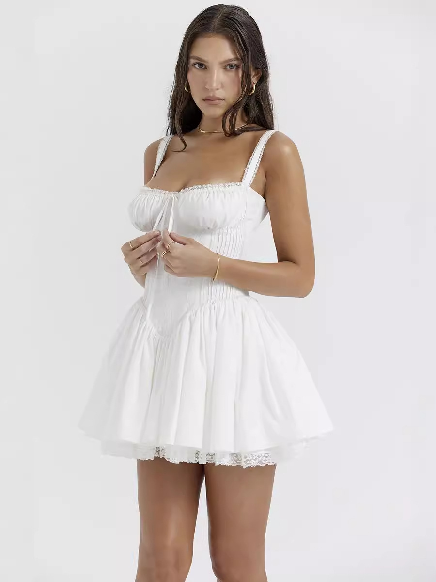 Lace Stitching Slip Dress - Image 3